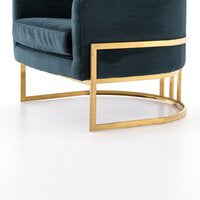 Calvin Teal Velvet Accent Chair