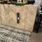 Mabry Herringbone Mango Sideboard (Natural)