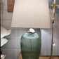 Green Glass Table Lamp