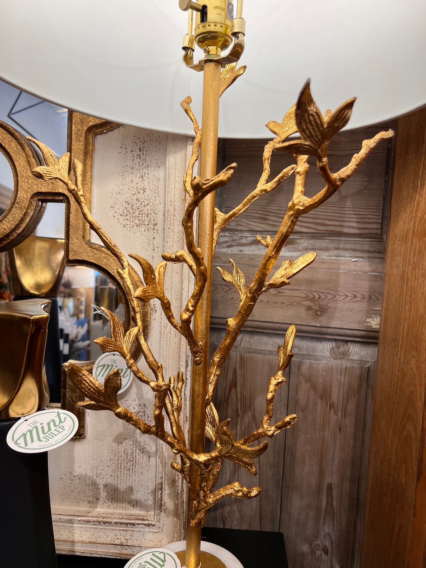 Gold Branch Marble Table Lamp