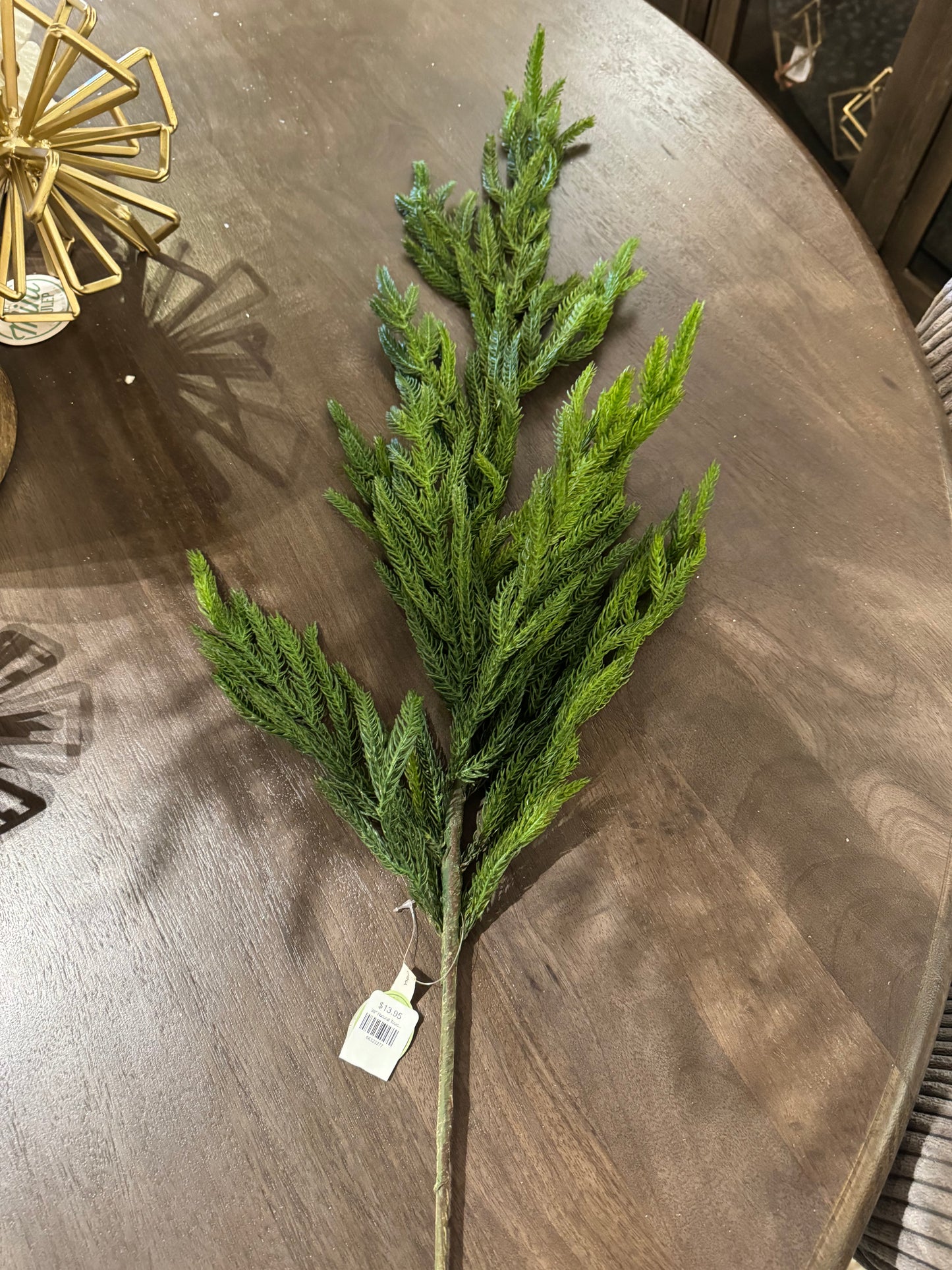 38" Natural Touch Norfolk Pine Spray