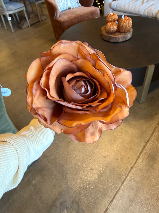 28" Rose Stem, Light Brown
