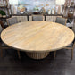 Riverside 78" Round Dining Table, Light Tobacco