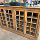 Brynn Narrow Window Pane Console (Natural)