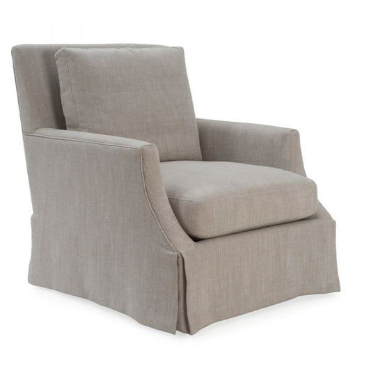 Leigh Swivel Chair, Oatmeal Linen