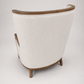 Allie Wooden Framed Linen Accent Chair