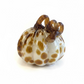 Gold and Cream Speckled Glass Pumpkin
