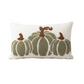 Hand Embroidered Harvest Pumpkin Pillow
