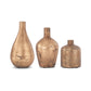 Antique Bronze Matte Glass Bottle Vase (Grad Sizes)