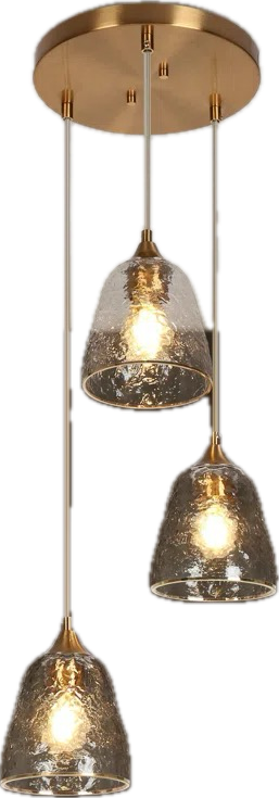Amelia 3-Light Cluster Gold Pendant