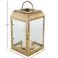 Gold Metal Lantern with Pebbled Glass (Various Sizes)