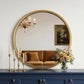 Round Gold Mirror