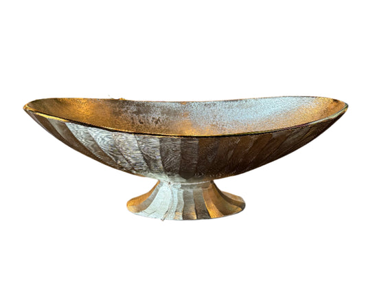 Gold Metal Pedestal Bowl