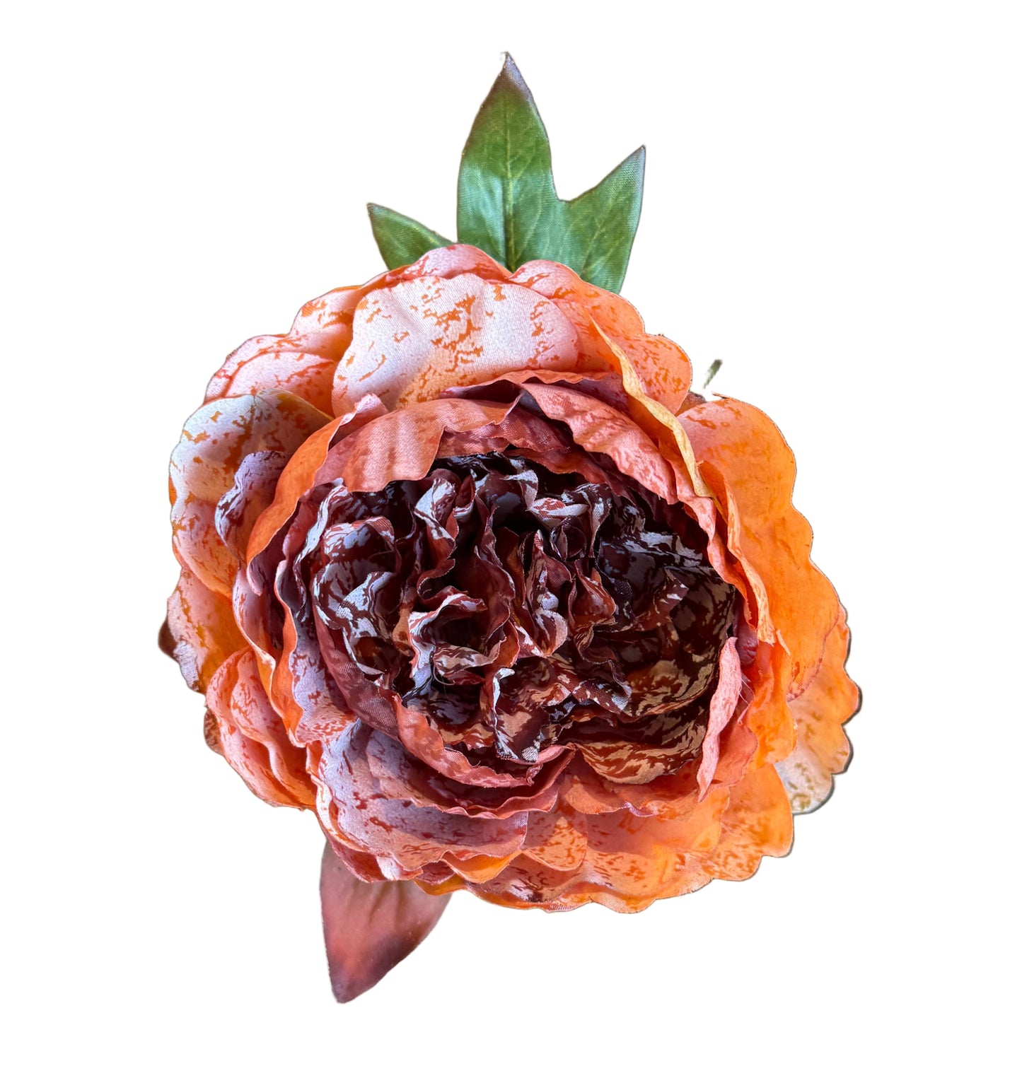 22" Orange Real Touch Peony