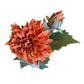 26" Faux Dried Rust Bud & Blossom Dahlia