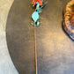 26" Faux Dried Rust Bud & Blossom Dahlia