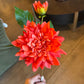 21" Real Touch Dahlia, Orange