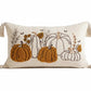 Hand Embroidered Pumpkin Pillow w/ Tassels