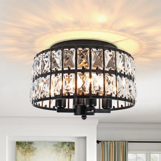 Julie 4-light Crystal Flush Mount Ceiling Light