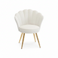 Velvet Shell Shaped Accent Chair