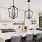 Dani 4 Light Lantern Black & Gold
