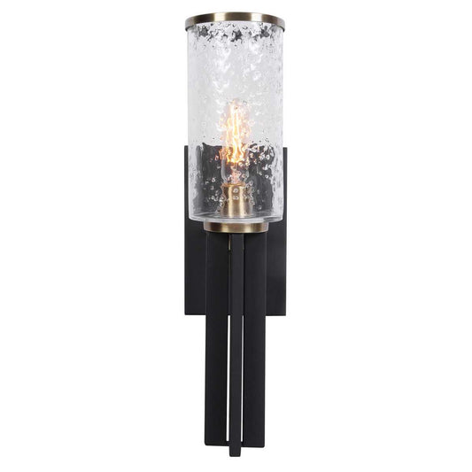 Jansdel Sconce, Glass & Black