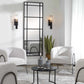 Jansdel Sconce, Glass & Black
