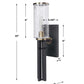 Jansdel Sconce, Glass & Black