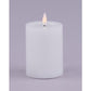 Flameless LED Melted Candle (Various Sizes), White