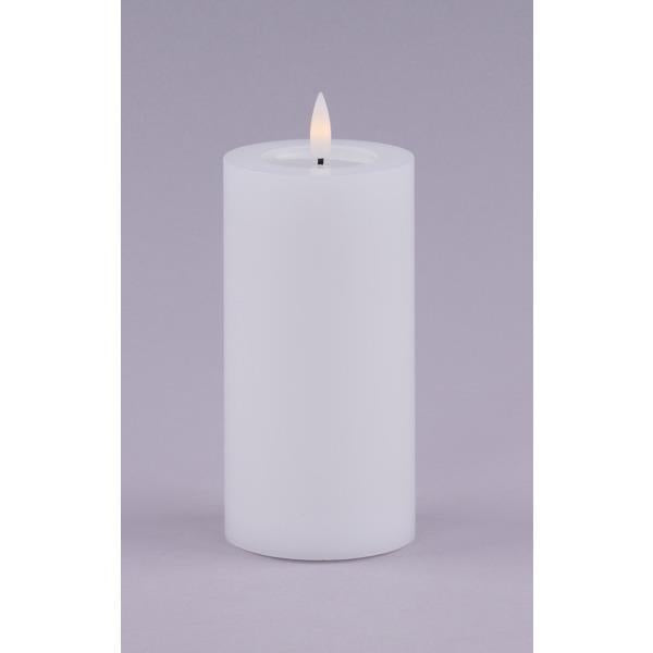 Flameless LED Melted Candle (Various Sizes), White