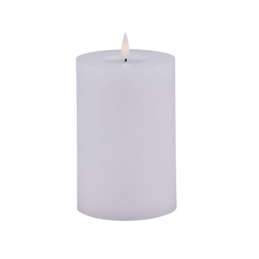 Flameless LED Melted Candle (Various Sizes), White