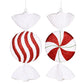 13" Peppermint Candy Ornament (Various Styles) Shatterproof
