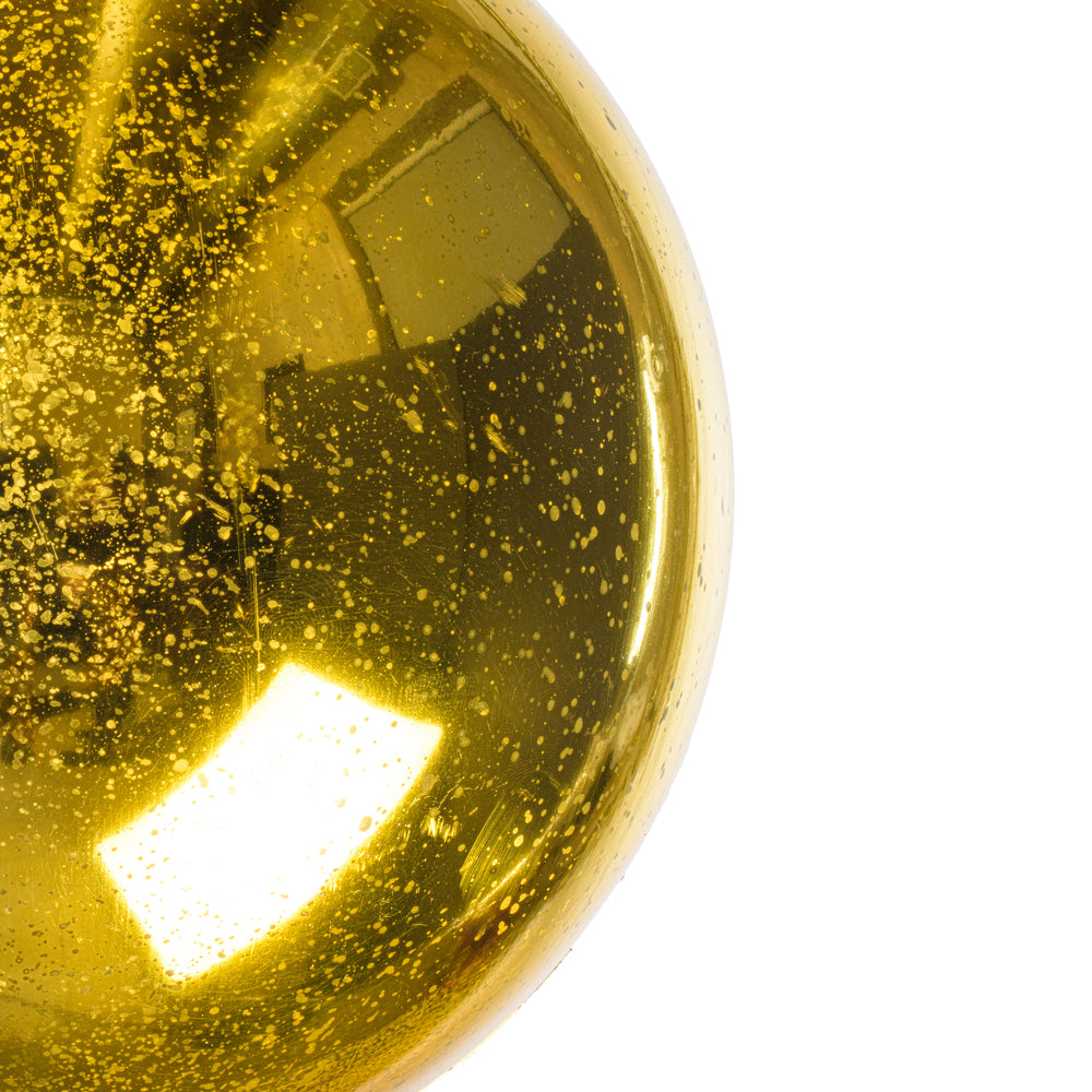 8" Gold Shiny Mercury Ball Ornament