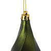 8" Moss Green Matte Swirl Finial Ornament