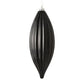 8" Black Shiny Line Finial