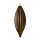 8" Chocolate Shiny Line Finial