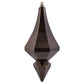 8" Chocolate Candy Diamond Finial Ornament