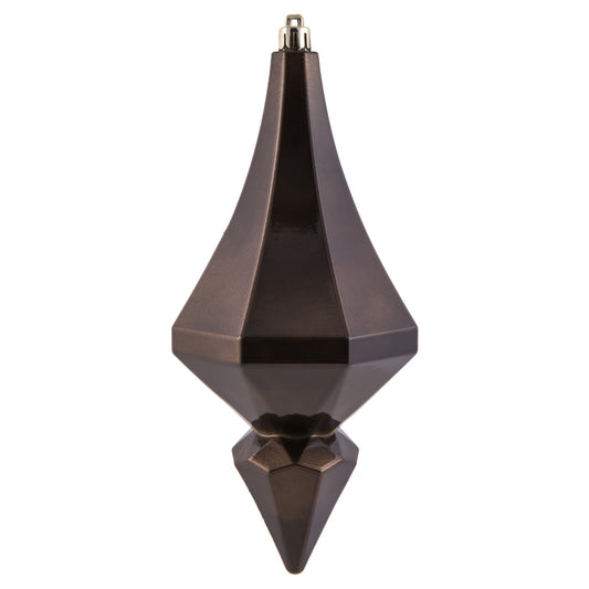 8" Chocolate Candy Diamond Finial Ornament
