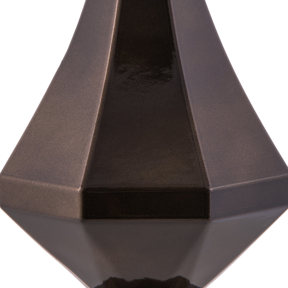 8" Chocolate Candy Diamond Finial Ornament