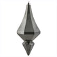 8" Pewter Candy Diamond Finial Ornament