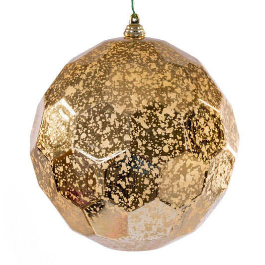6" Gold Honeycomb Mercury Ornament