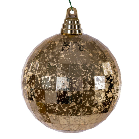 4.75" Gold Mirror Mercury Ball Ornament