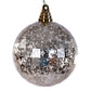 4.75" Champagne Mirror Mercury Ball Ornament