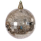 6" Champagne Mirror Mercury Ball Ornament
