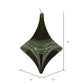 8" Moss Green Candy Glitter Drop Ornament