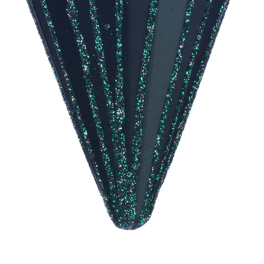 6" Matte Midnight Green Cone Ornament