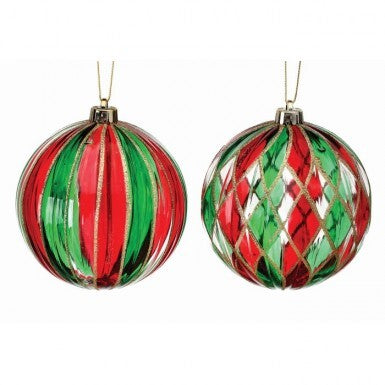 150mm Stain Glass Plastic Ball Ornament (Various Styles)