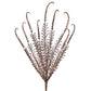 21" Glitter Sequin Dragon Fern Bush, Bronze