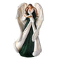 Resin Flocked Emerald Angel w/ Book