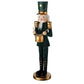 18.5" Resin Flocked Emerald Nutcracker